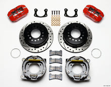 Load image into Gallery viewer, Wilwood Dynapro Low-Profile 11.00in P-Brake Kit Drill-Red New Big Ford 2.50in Off Staggerd Mount