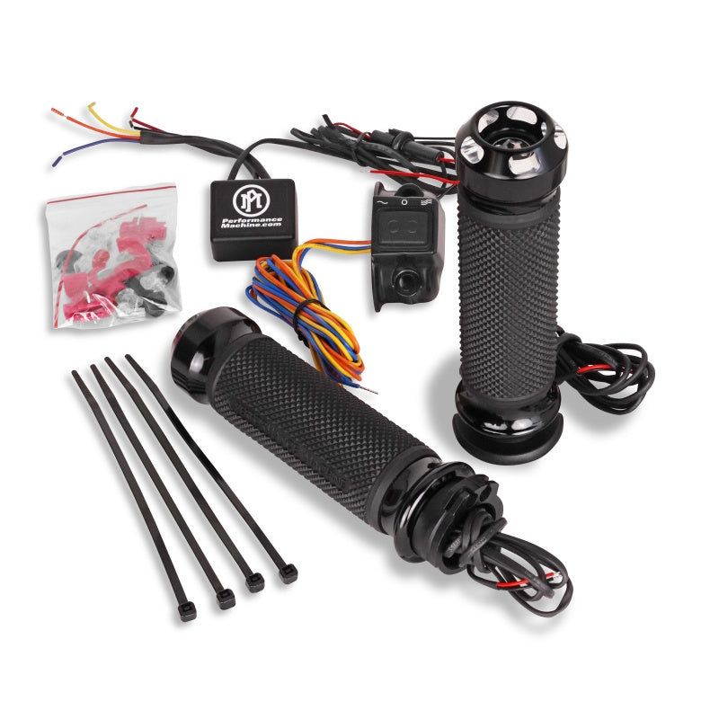Performance Machine FLHx Cable Apex Heated Grips - Contrast Cut