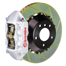 Load image into Gallery viewer, Brembo 12-14 328i Excl xDrive/MSport Brakes Rr GT BBK 4Pis Cast 345x28 2pc Rtr Slot Type1-Silver