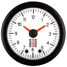 Load image into Gallery viewer, Autometer Stack Analog Clock Gauge - White