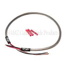 Load image into Gallery viewer, NAMZ Headlight Harness (SS Braided &amp; Clear Coated - Stock Length)