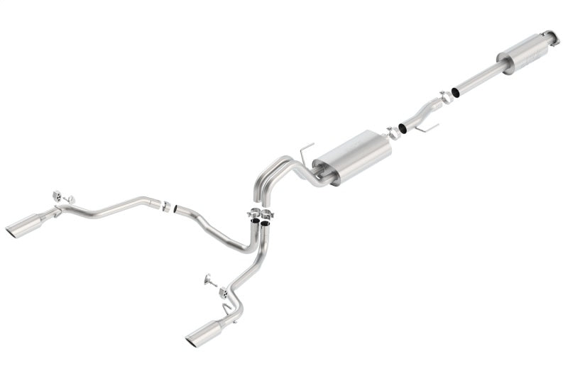 Borla 15-16 Ford F-150 3.5L EcoBoost Ext. Cab Std. Bed Catback Exhaust S-Type Single Split Rear Exit